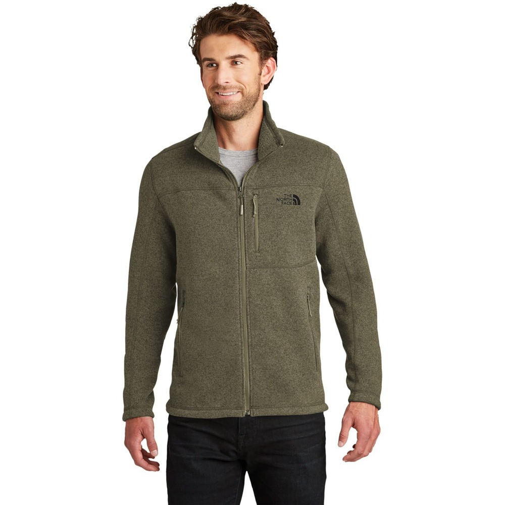 The North Face Sweater Fleece Jacket olive small‎ (READ DESC.) - Picture 2 of 7